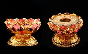 轉經輪底座＿玫瑰色（直徑9cm）